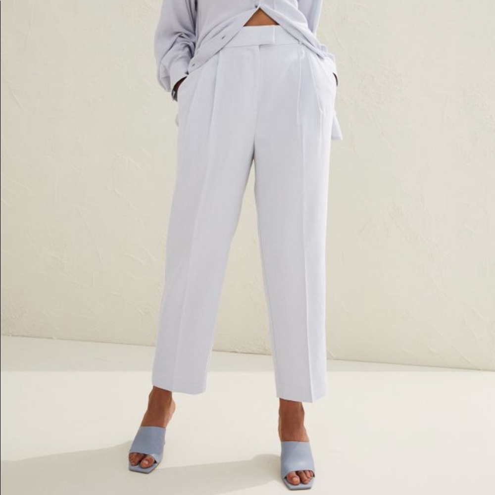 H&M Light Blue Creased Pants